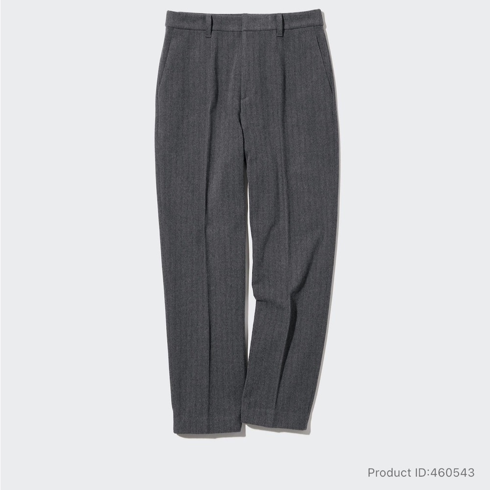 Uniqlo SmartBrushed Ankle Pants with Herringbone detail S